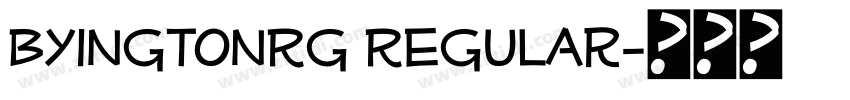 ByingtonRg Regular字体转换